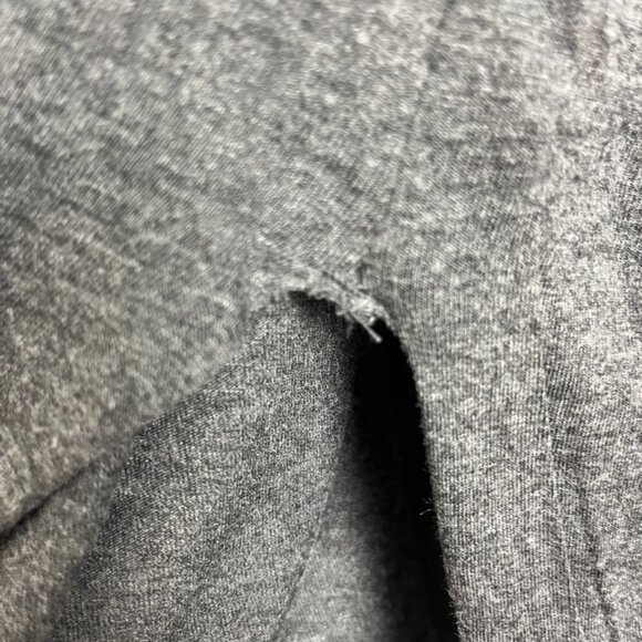 Aritzia Wilfred Free Simone Gray/Black Shirt w/ Faux Leather Embellishments - Picture 7 of 11